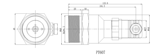 PT-607外形尺寸